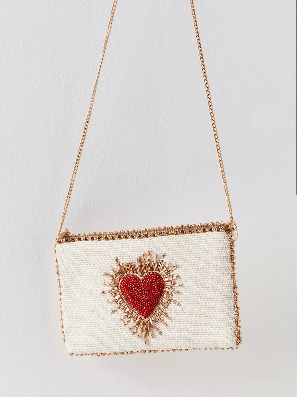 Mary Frances beaded crossbody phone bag